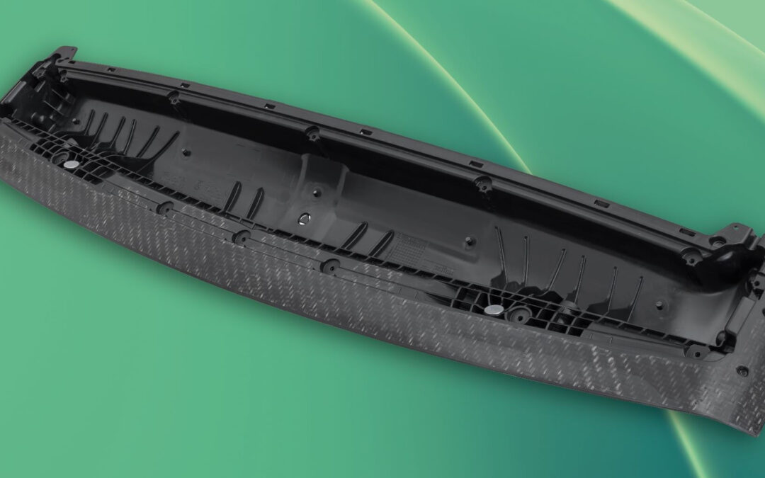 First roof crossmember with thermoplastic fiber composite design for convertible soft-top